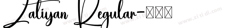 Zatiyan Regular字体转换